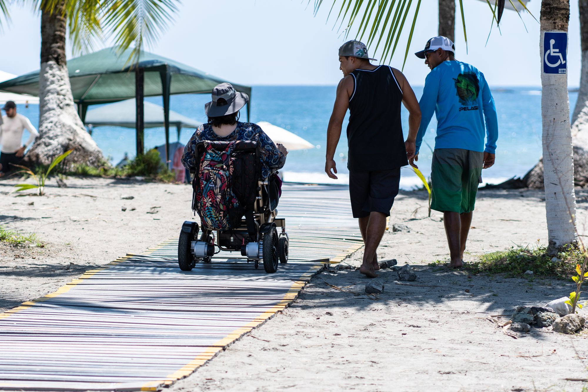 Accessible beach during a trip to Costa Rica
