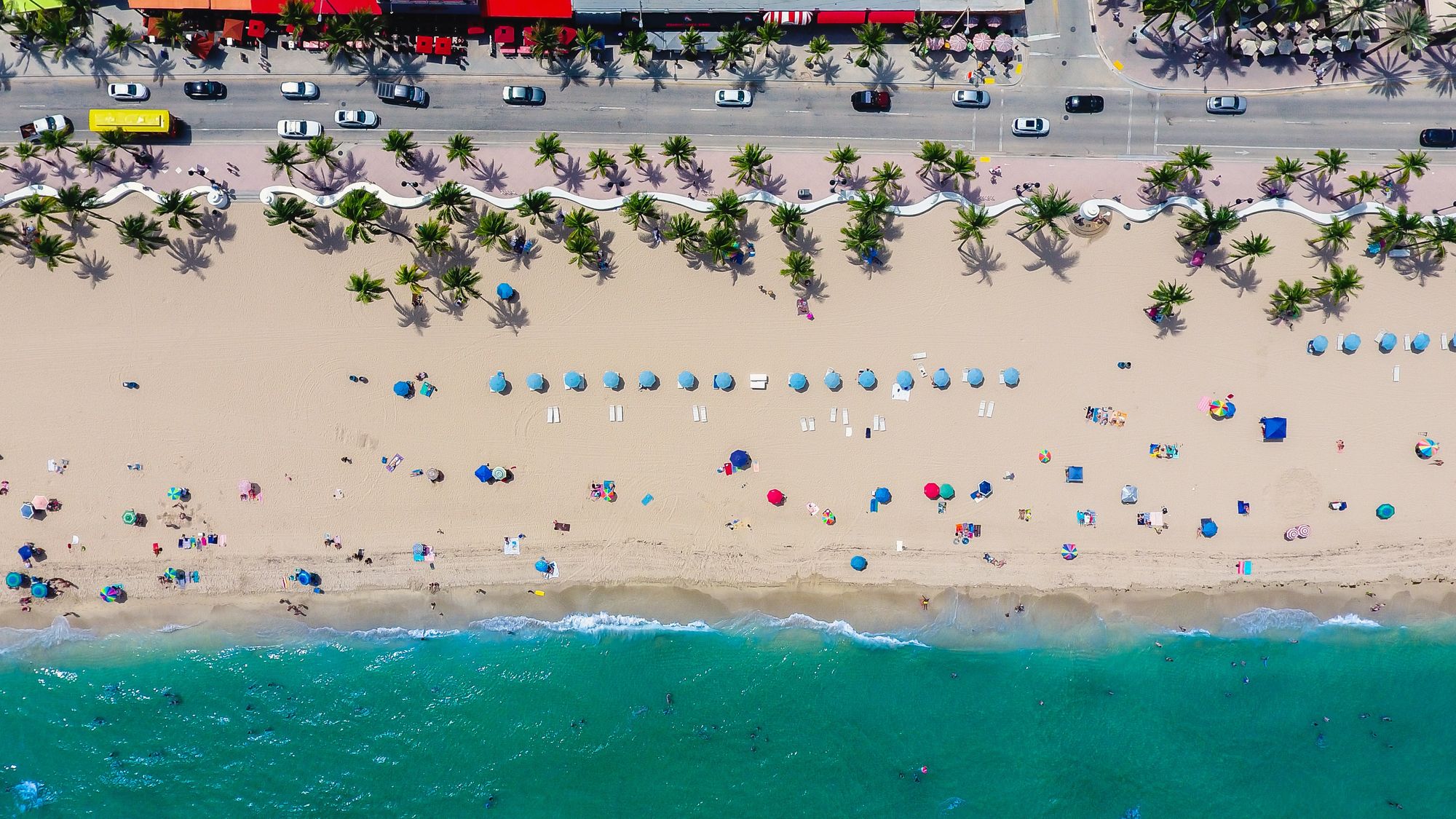 Fort Lauderdale Beach has beach wheelchairs available for use