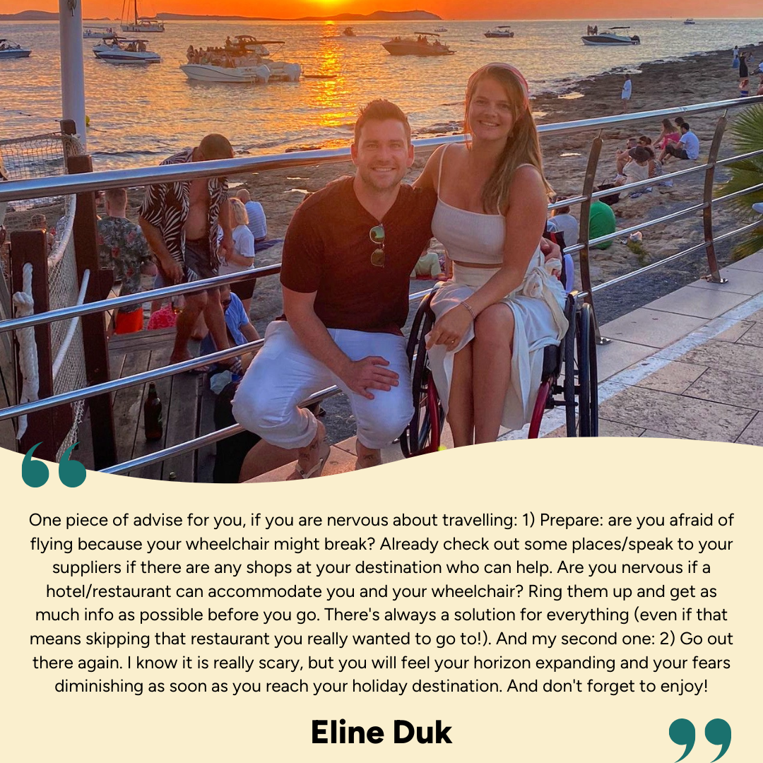 wheelchair travel advice by Eline Duk.