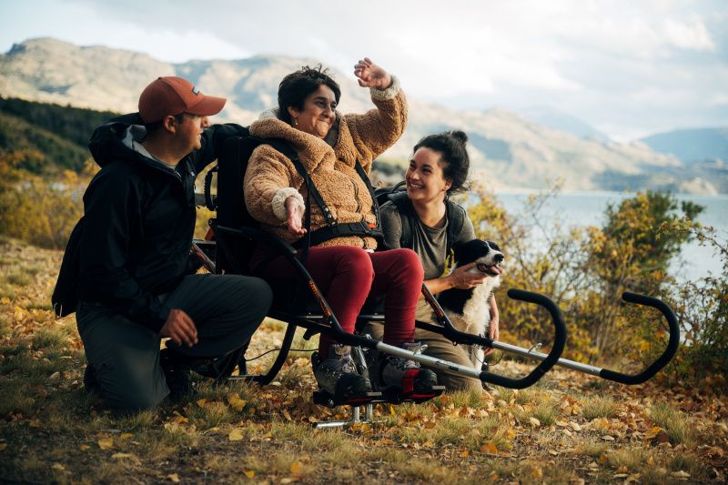 Exploring Patagonia in a Joelette wheelchair