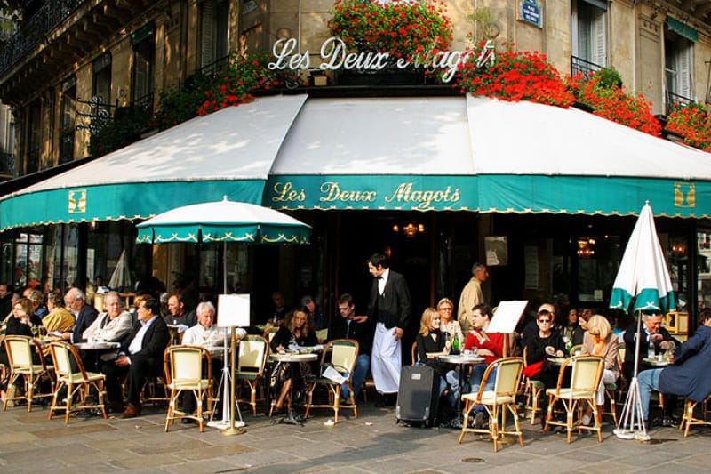 A restaurant in Saint-Germain-des-Prés neighborhood, Paris.