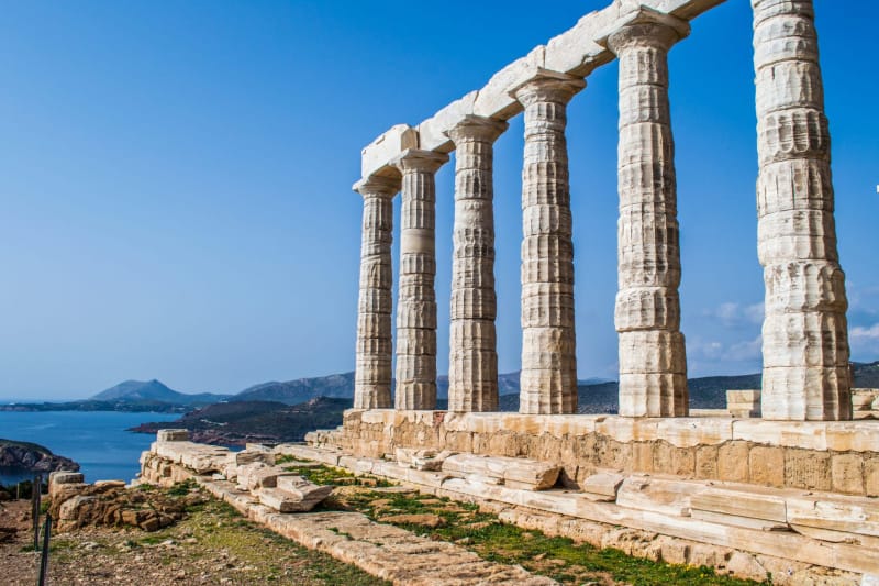 Temple of Poseidon - part of the Cape Sounion Accessible Tour in Athens, Greece