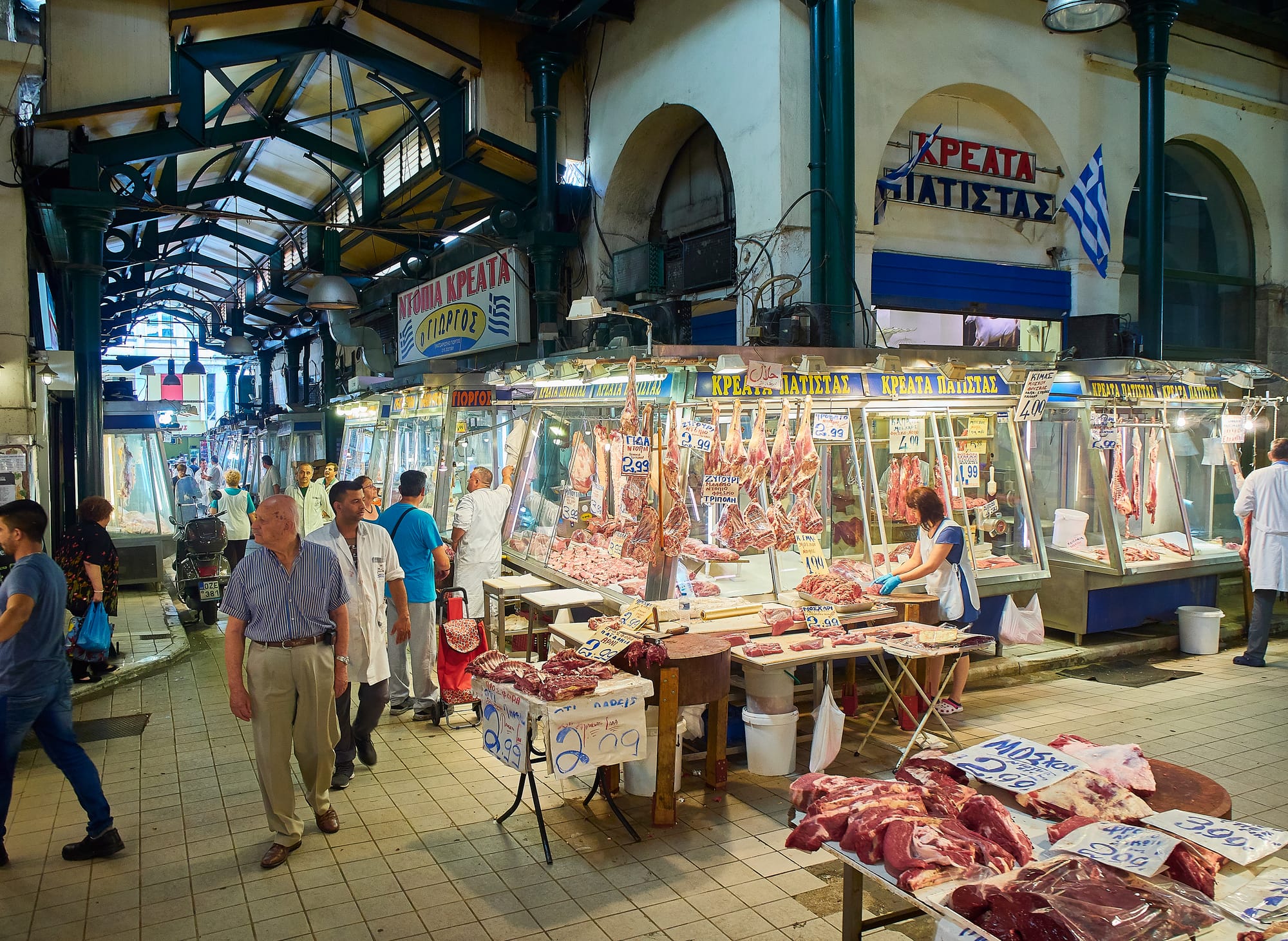 Central Market (Varvakios Agora) in Athens is an accessible site and attraction to explore