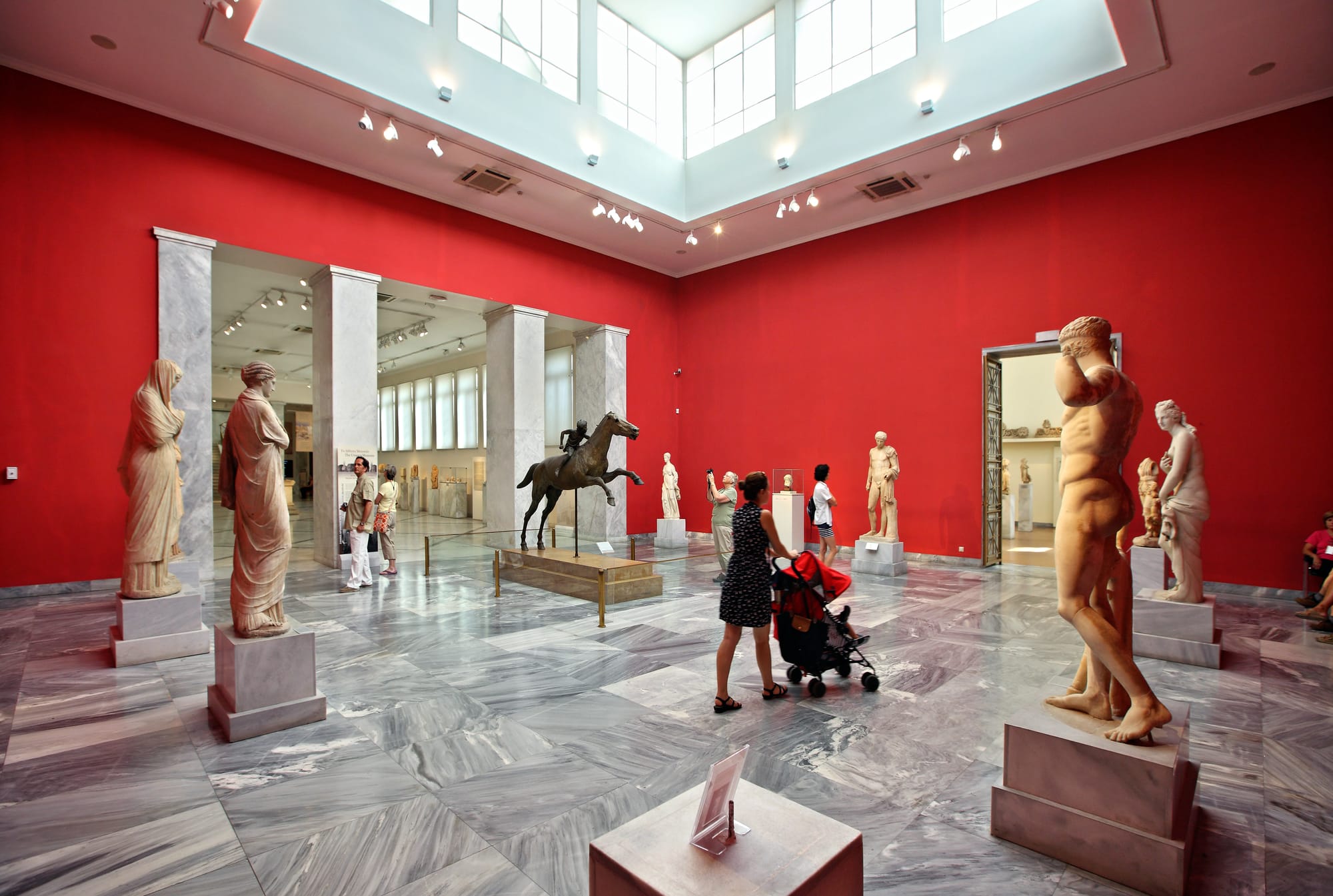 National Archaeological Museum room in Athens. An accessible attraction in Athens, Greece