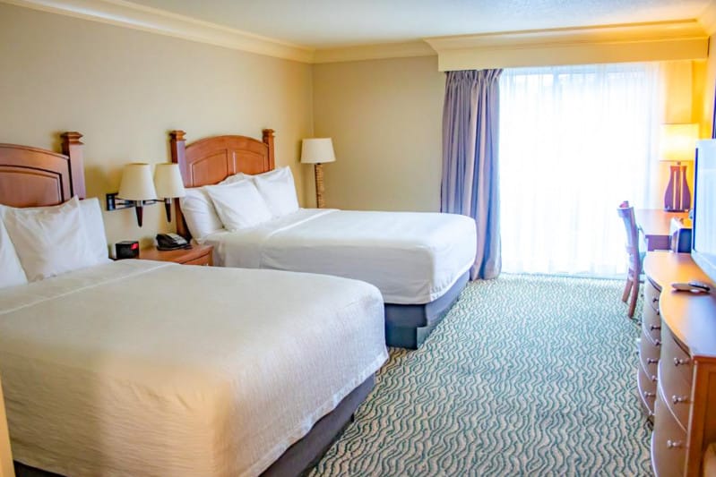 Accessible and spacious bedroom at Three Rivers Casino Resort in Florence, Oregon