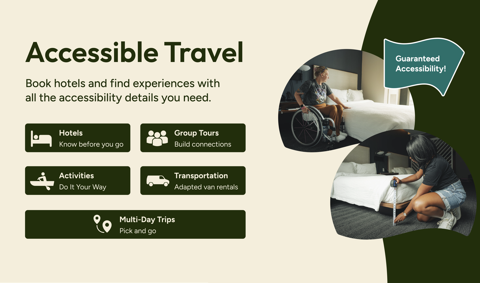 Book with Wheel the World for accurate and reliable information on accessibility