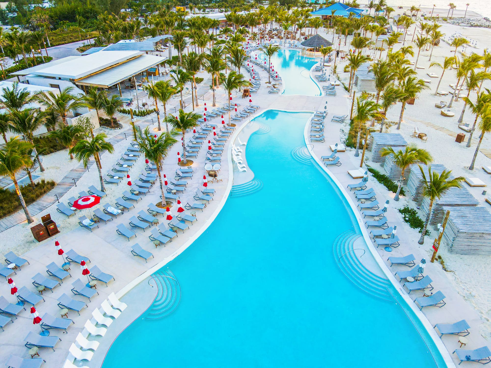 Pools at Bimini Beach Club in the Bahamas