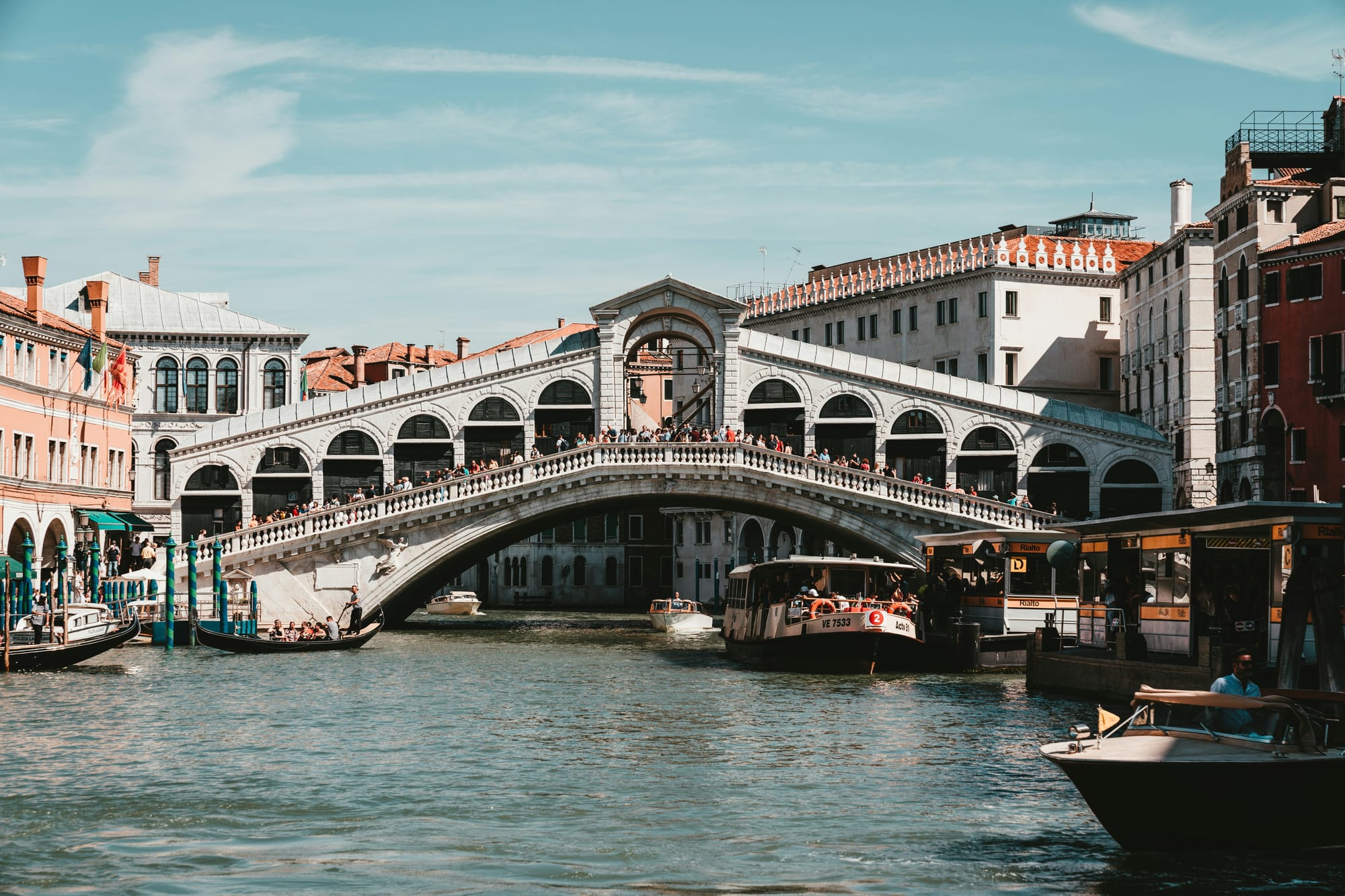 Rialto Bridge in Venice.