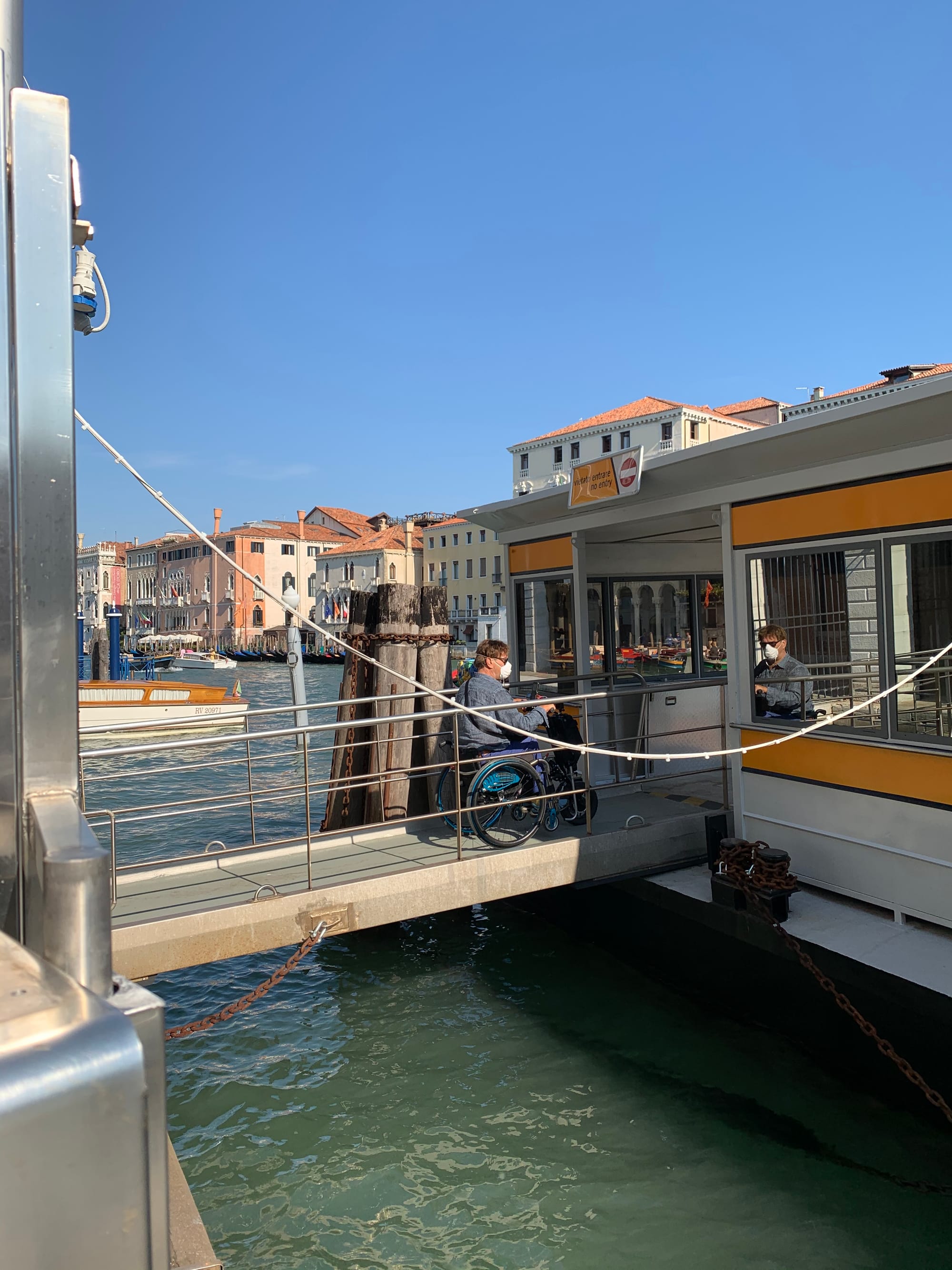 Vaporettos are an accessible way to get around the city of Venice