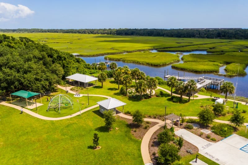 Egans Creek Park in Amelia Island is an accessible attraction