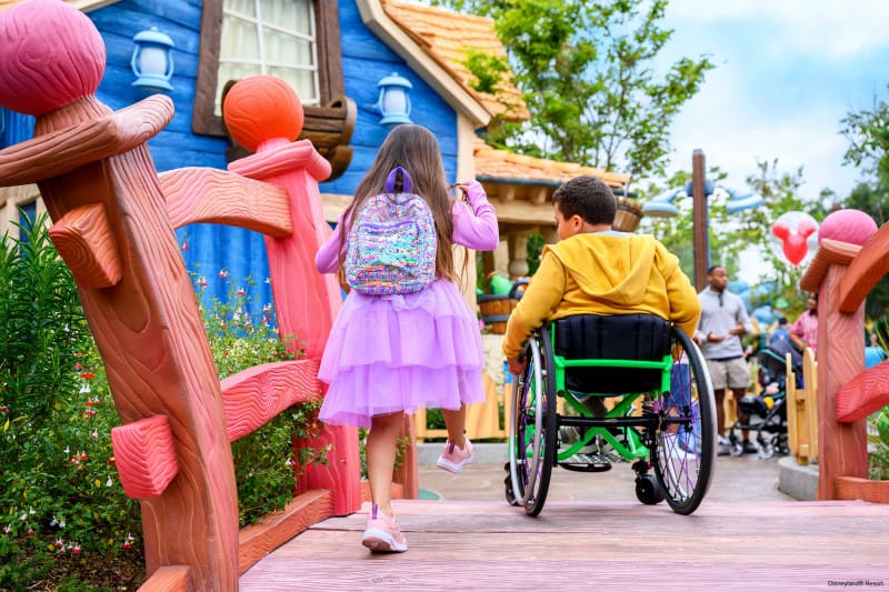 boy in wheelchair at Disney World in Orlando, Florida