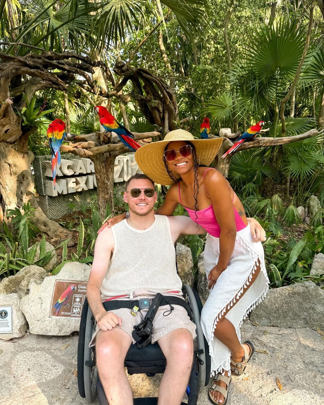 Cole and Charisma in traveling in Mexico with Wheel the World