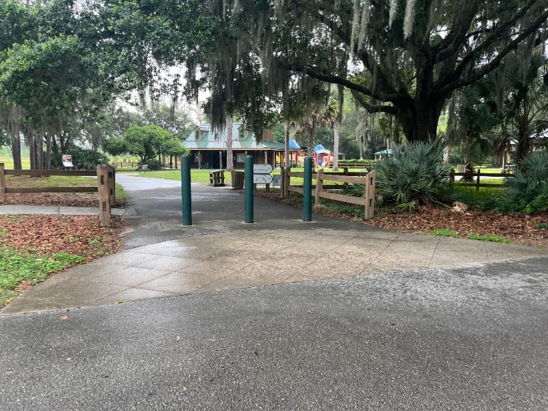 Accessible pathways a Baseline Trailhead in Ocala