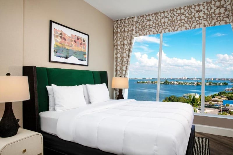 Accessible room overlooking the ocean at Bellwether Beach Resort in St Pete/Clearwater