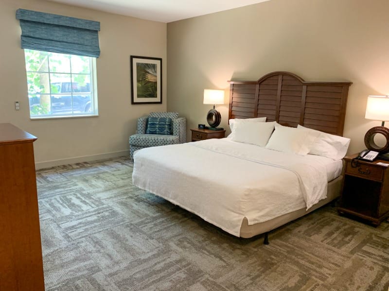 Wheelchair accessible room at Hampton Inn New Smyrna Beach