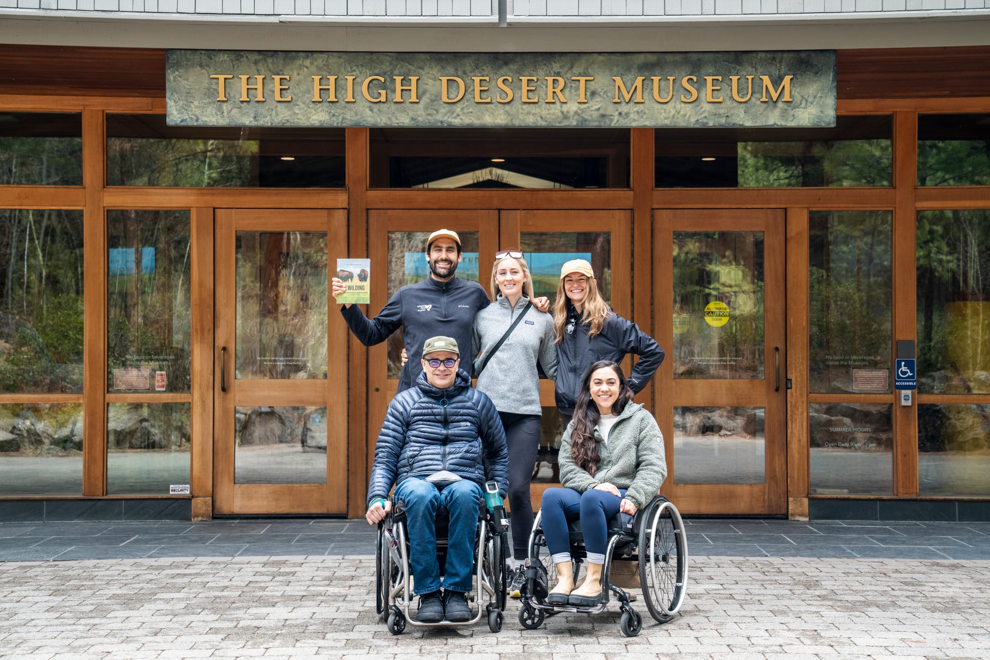 Wheelchair users at High Desert Museum in Central Oregon