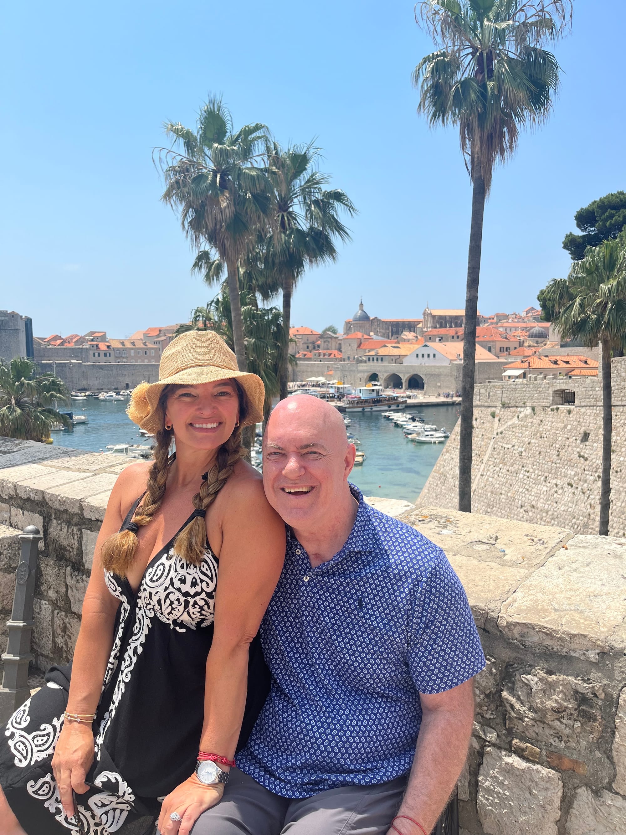 Bert Burns and his wife, Joy, enjoying accessible travel with Wheel the World in Greece