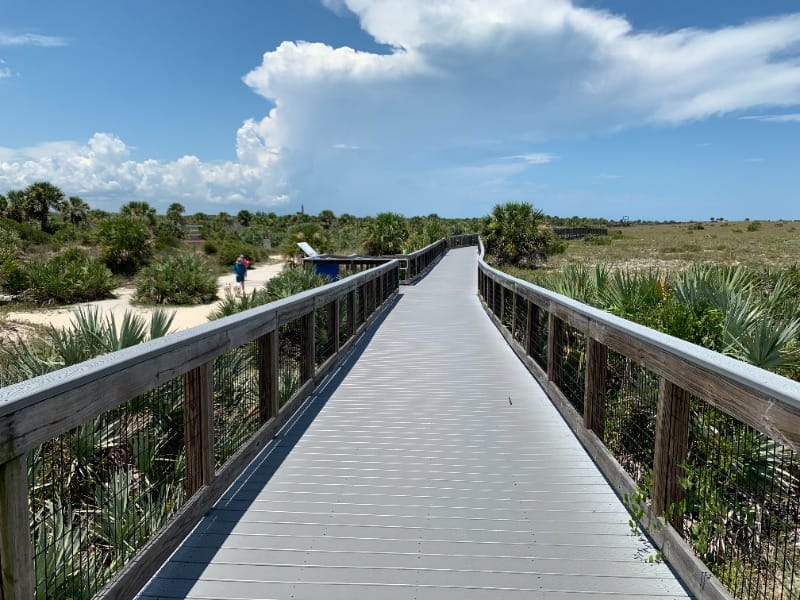 Accessible boardwalk at Smyrna Dunes Park in New Smyrna Beach