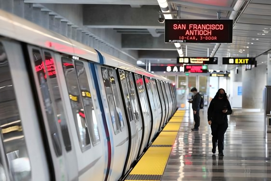 BART station from San Francisco International Airport, which are wheelchair accessible