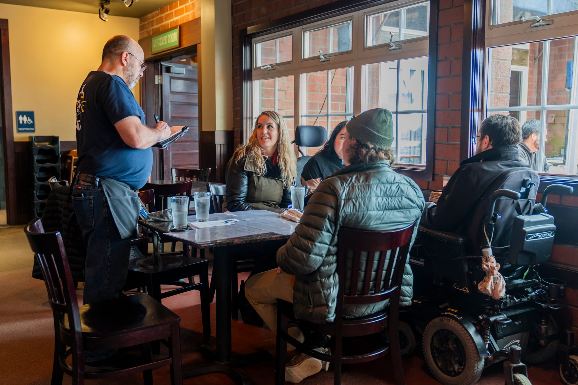 Eating at Pelican Brewing in Tillamook Coast, Oregon