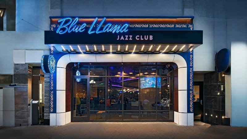 Exterior of Blue Llama Jazz Club in Ann Arbor