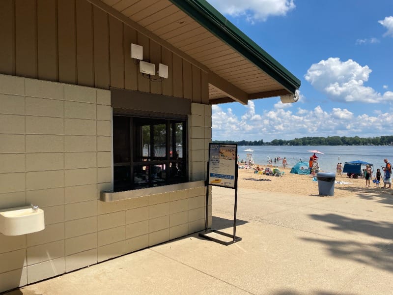 Accessible park and beach at Ramona Park in Kalamazoo