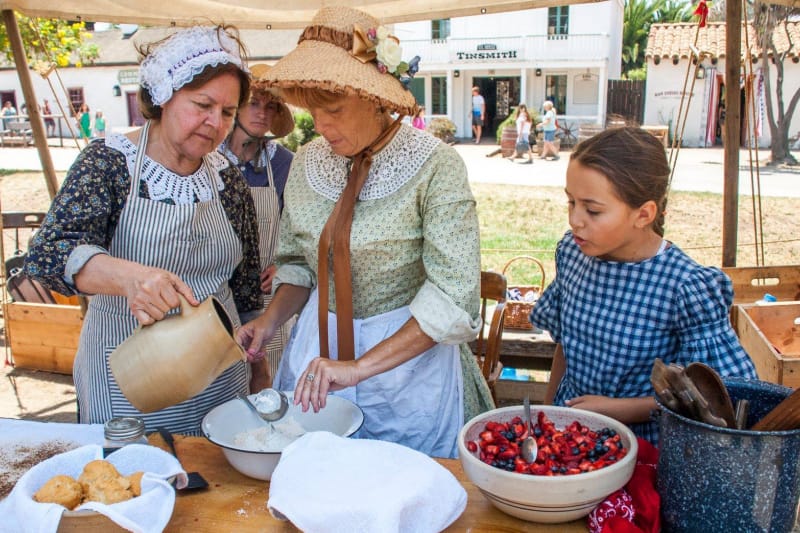 Live demonstration at Old Town San Diego State Historic Park