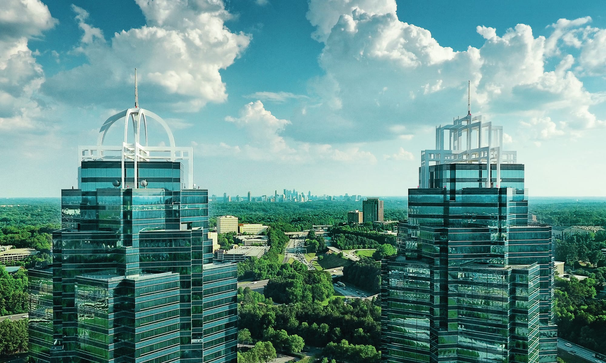 City view of Sandy Springs, Georgia