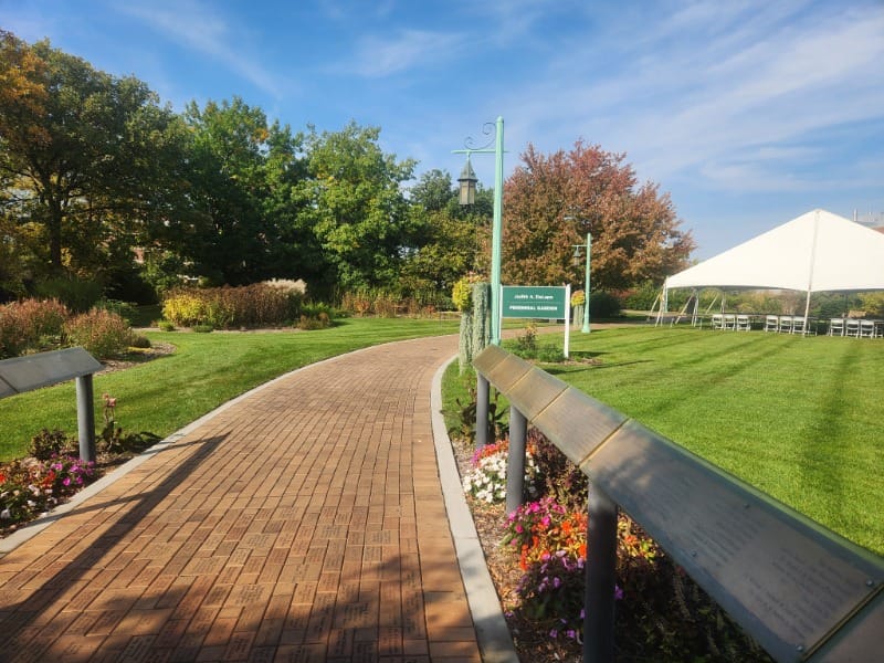 Accessible pathways at MSU Horticulture Gardens in Lansing