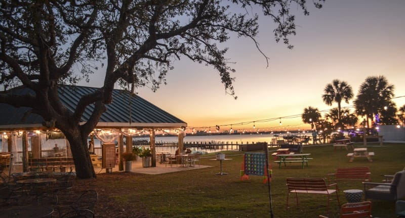 Sunset at Papa Joe's Bayside & Pontoon in Panama City, FL