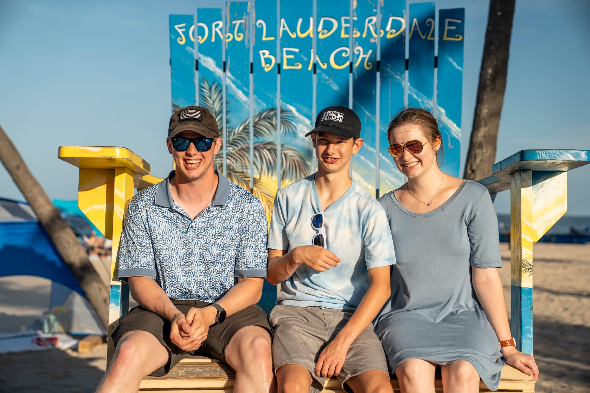 Family kids smiling and happy in Fort Lauderdale