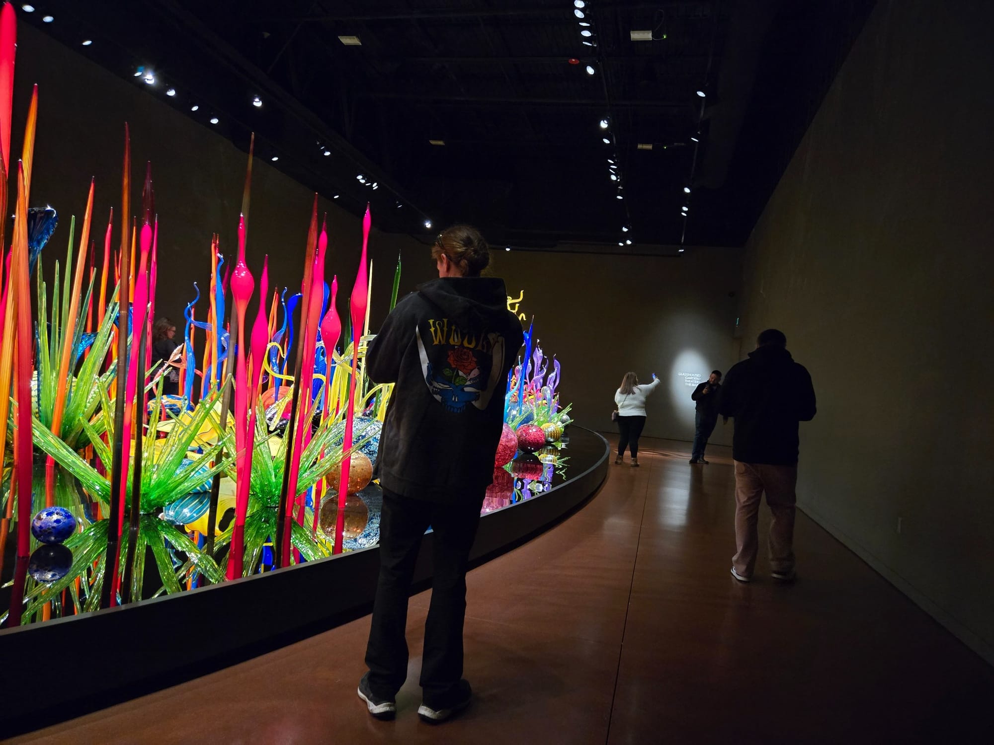 Art pieces at Chihuly Garden and Glass