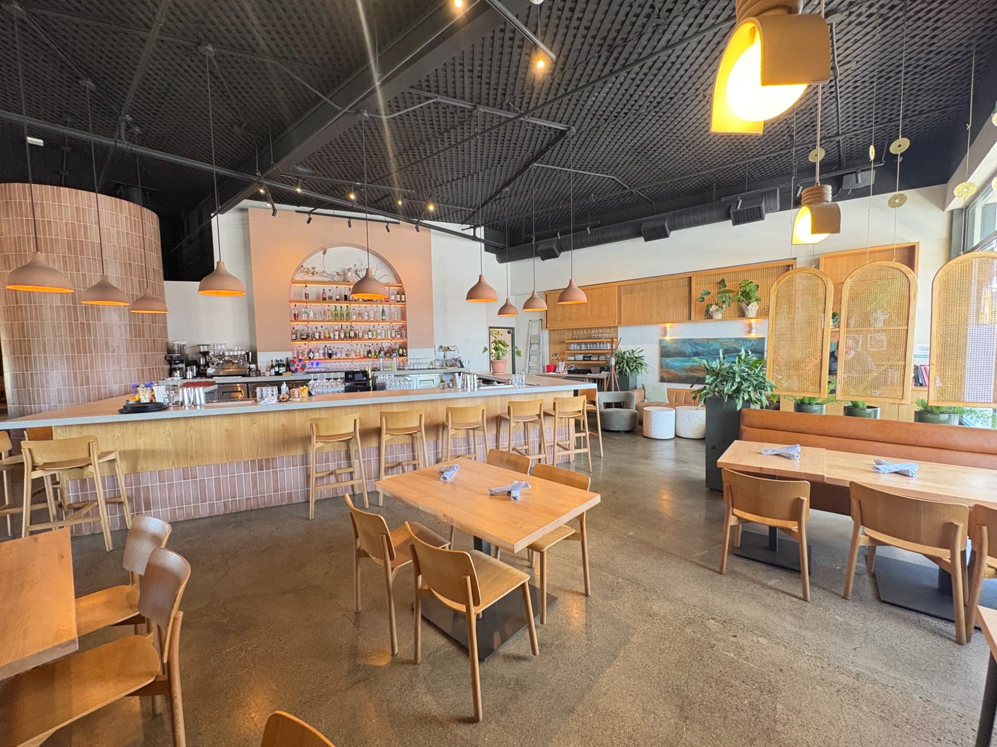 Indoor dining at Luma Bar & Eatery in Sonoma County