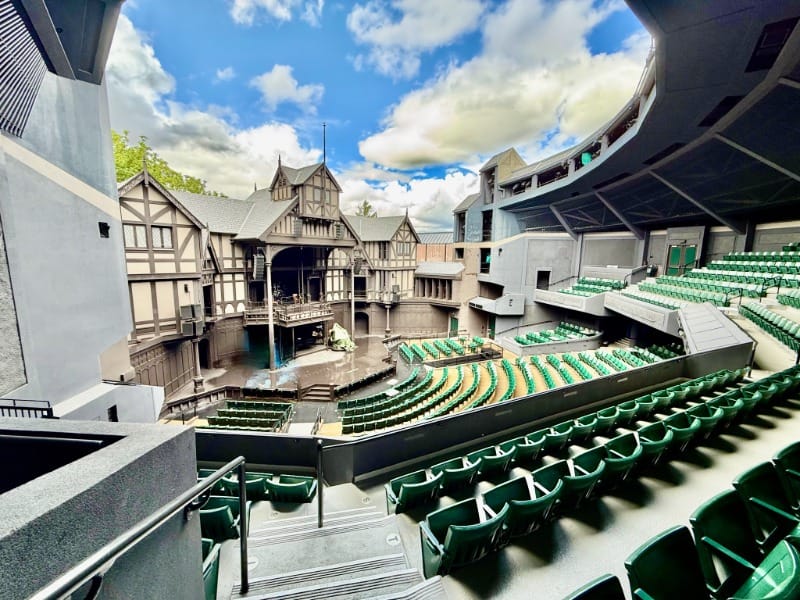 Stage and seating at Oregon Shakespeare Festival