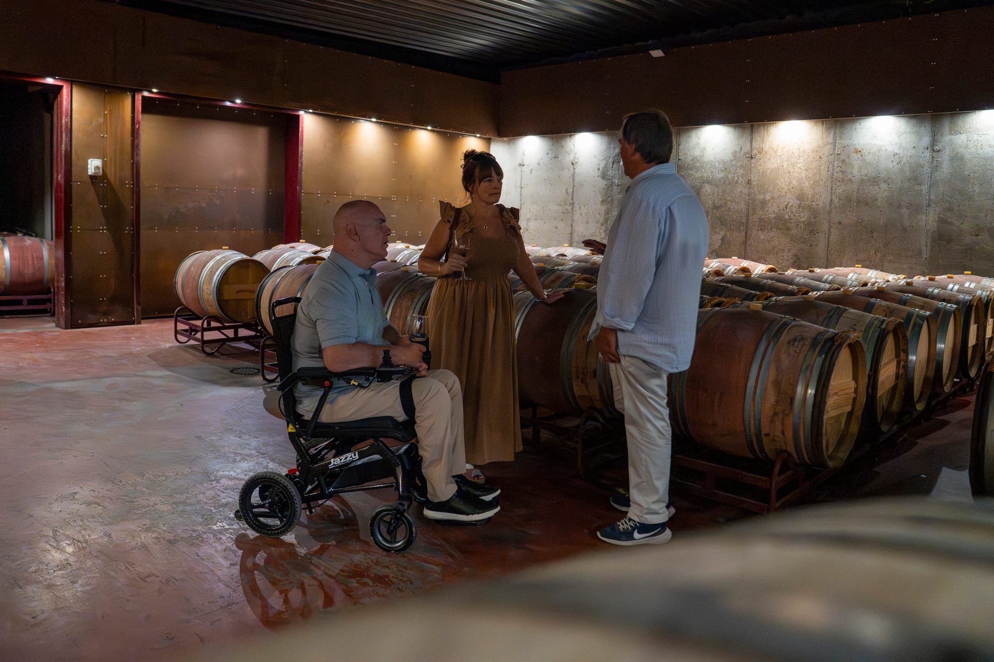Wine tasting at a local winery in Madrid