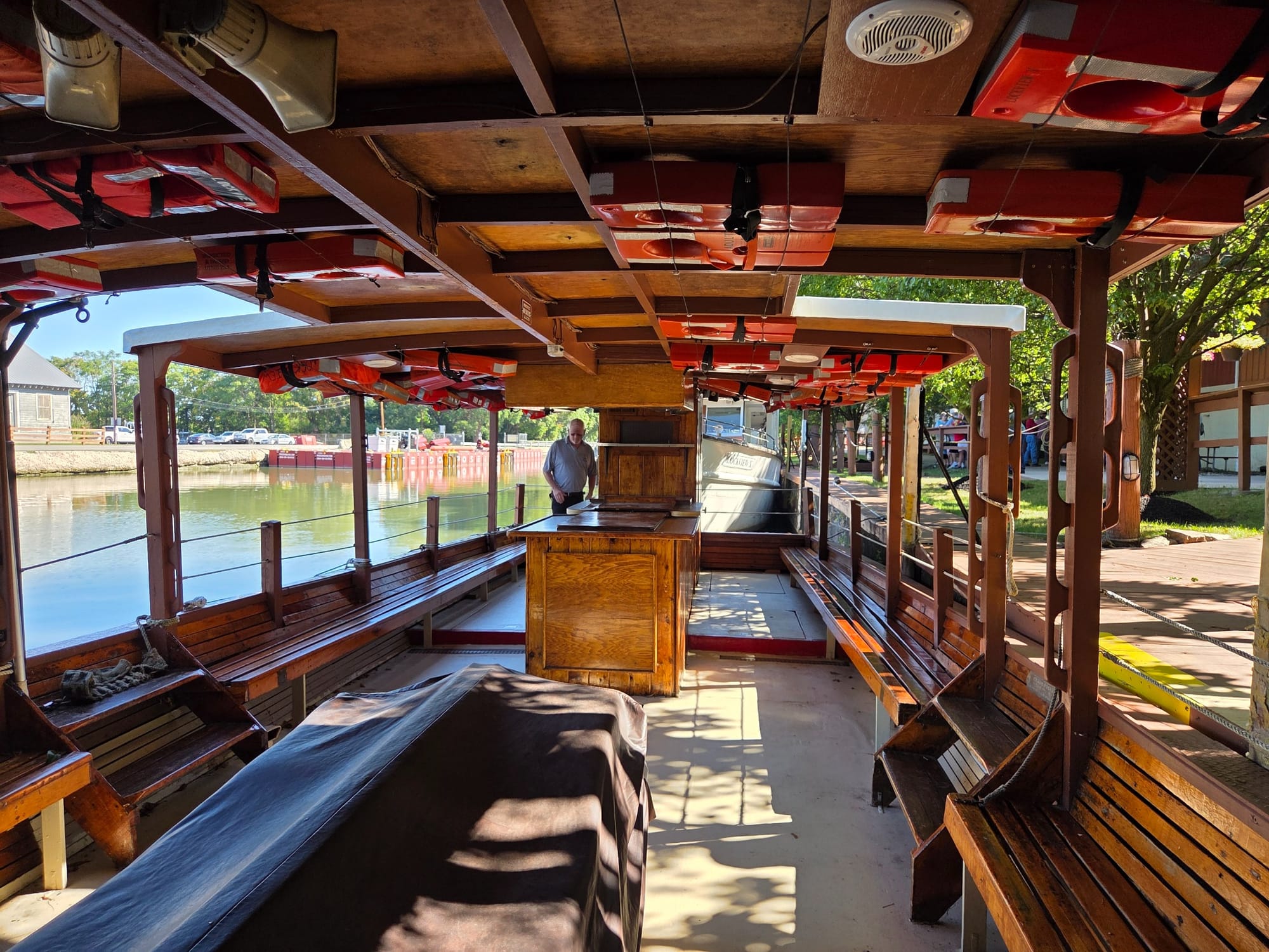 Onboard a Lockport Locks & Erie Canal Cruise