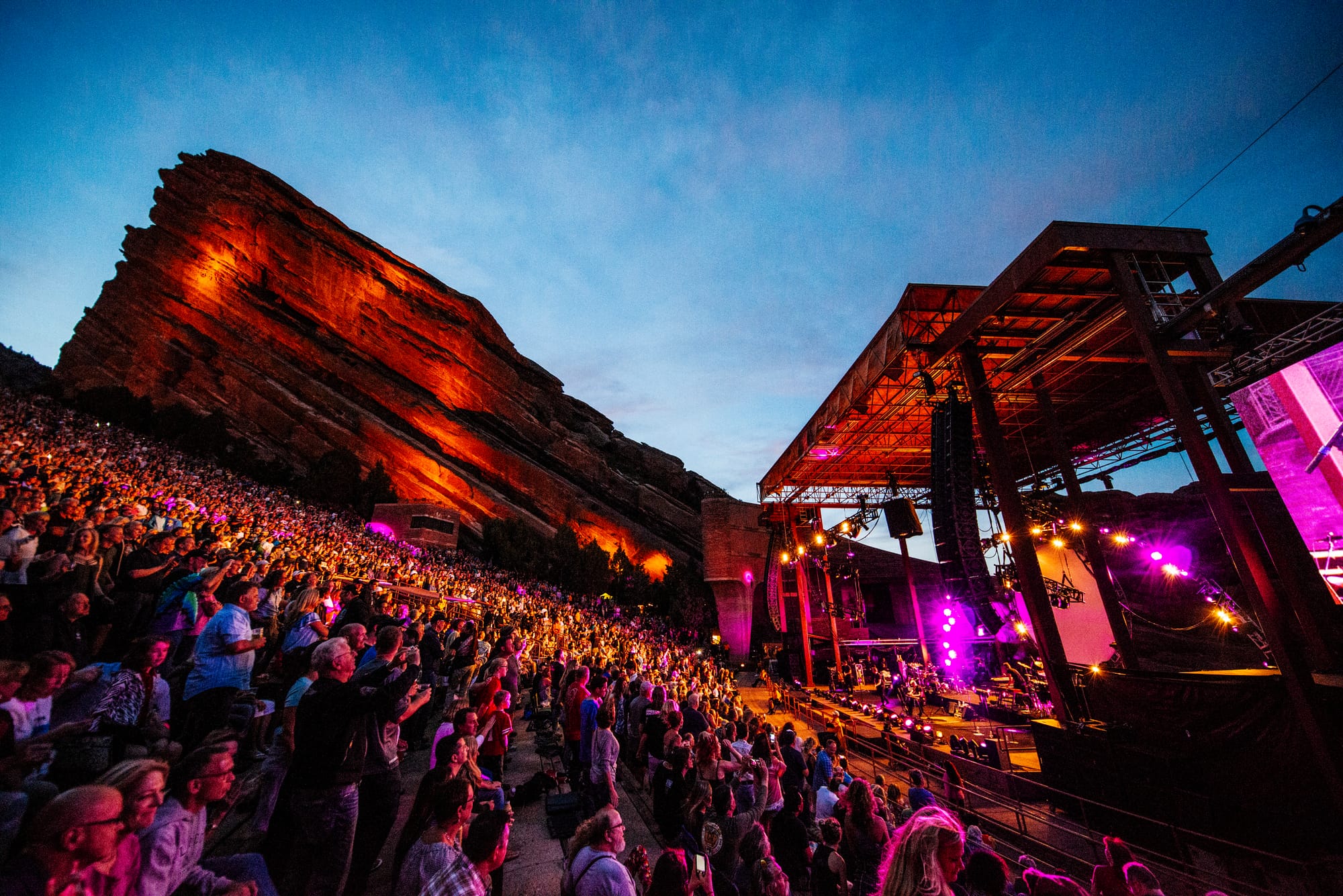 Concert at Red Rocks Venue