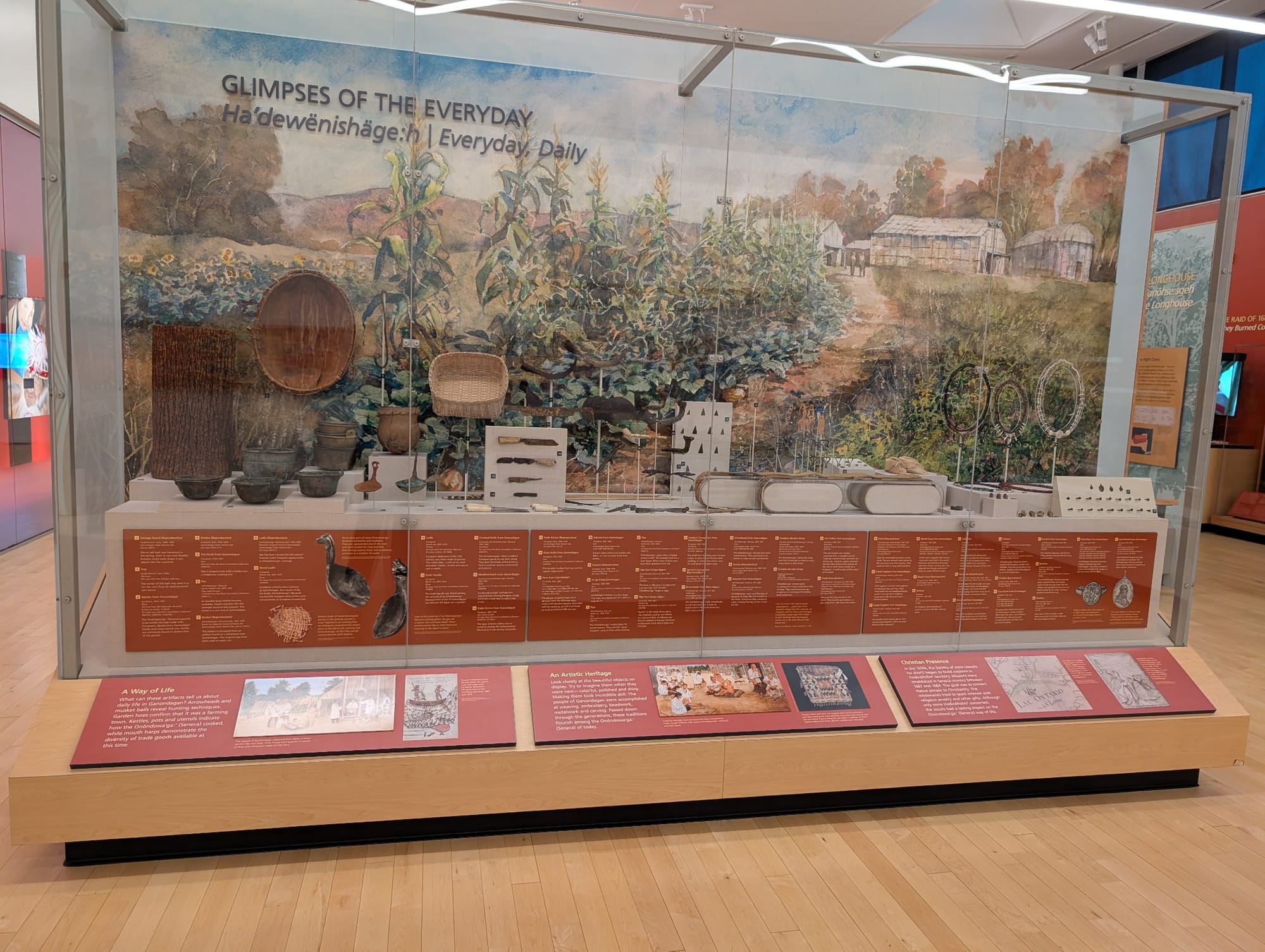 Exhibits at Ganondagan State Historic Site