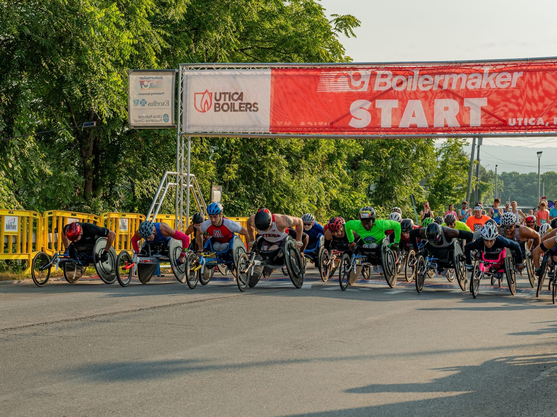 Wheelchair race at Boilermaker Road Race