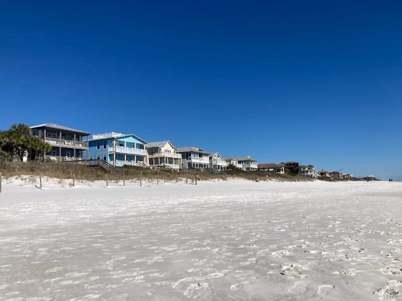 Homes along Ed Walline Regional Beach