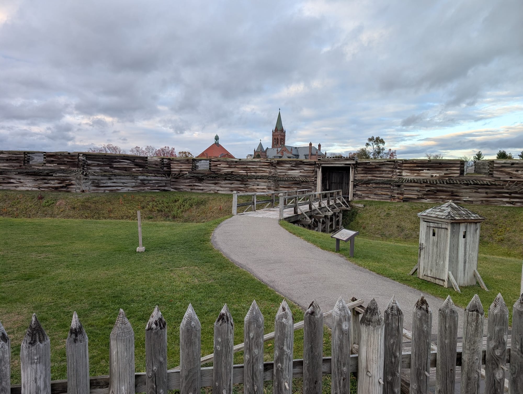 Overlooking the grounds at Fort Stanwix National Monument