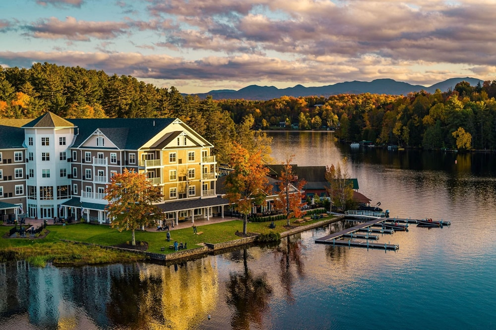Overlooking voco Saranac Lake hotel, New York