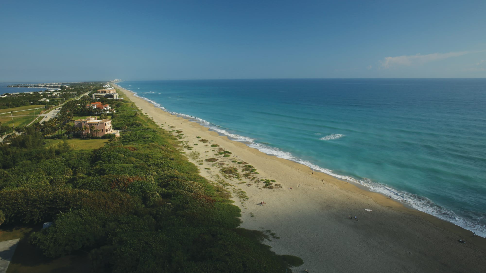 Aerial view of Stuart Beach, Florida