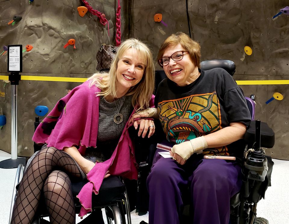 Kelly Narowski and Judy Heumann, disability rights activists