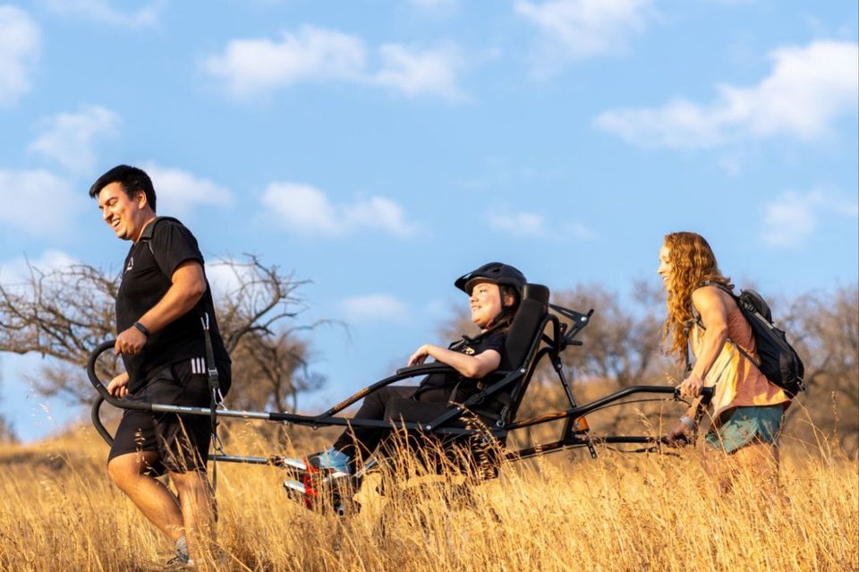 Adaptive biking through trails for an accessible adventure