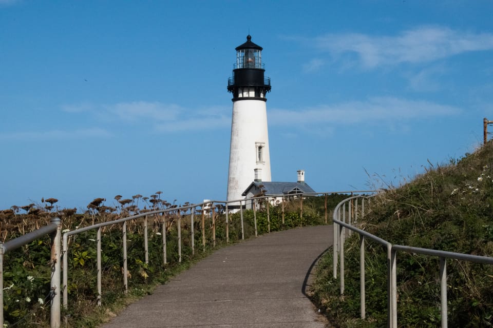 The Yaquina Head Lighthouse on the Oregon coast