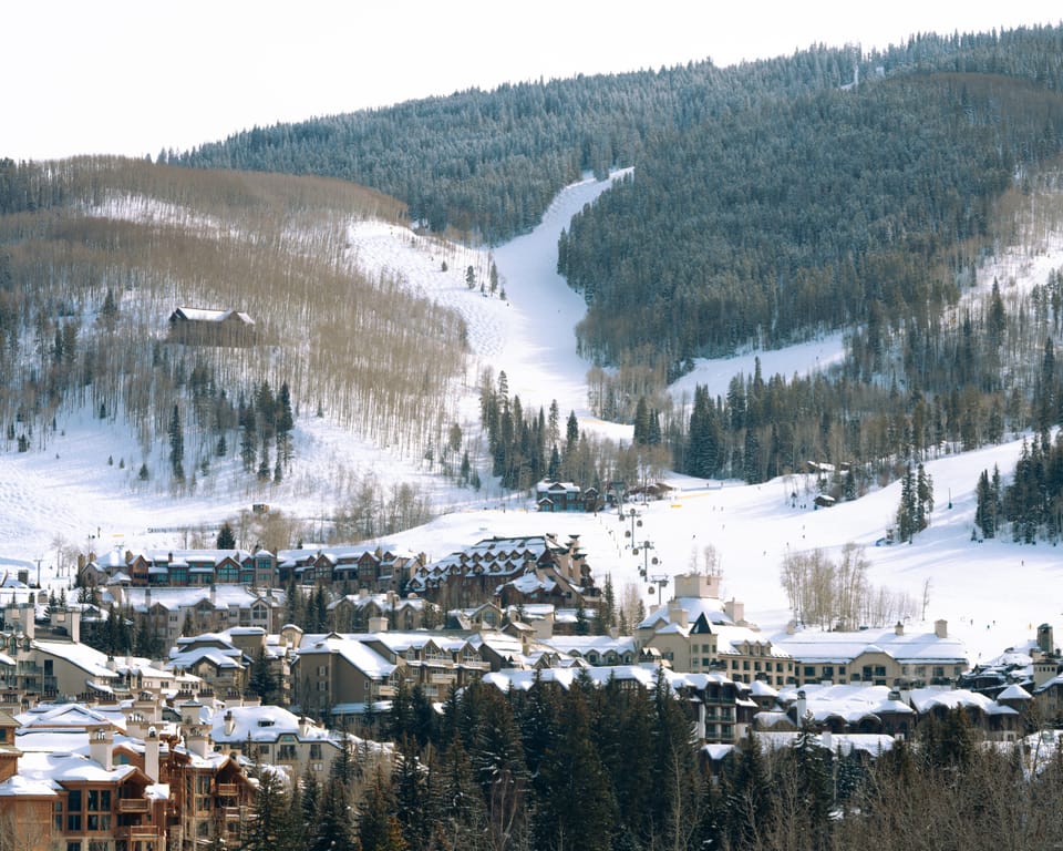 Beaver Creek, Colorado with a view of the slopes